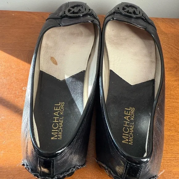 Michael Kors Black Women's 10 Flats Loafers Leather - Picture 5 of 7